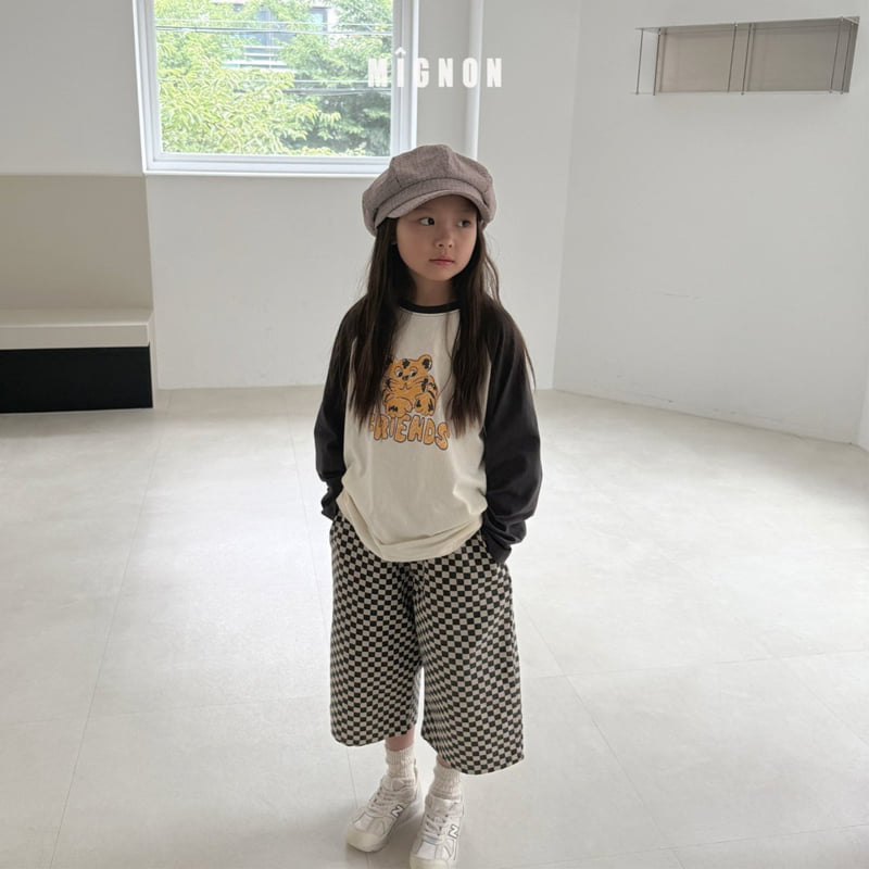 Mignon - Korean Children Fashion - #kidsstore - Tiger Raglan Tee - 5