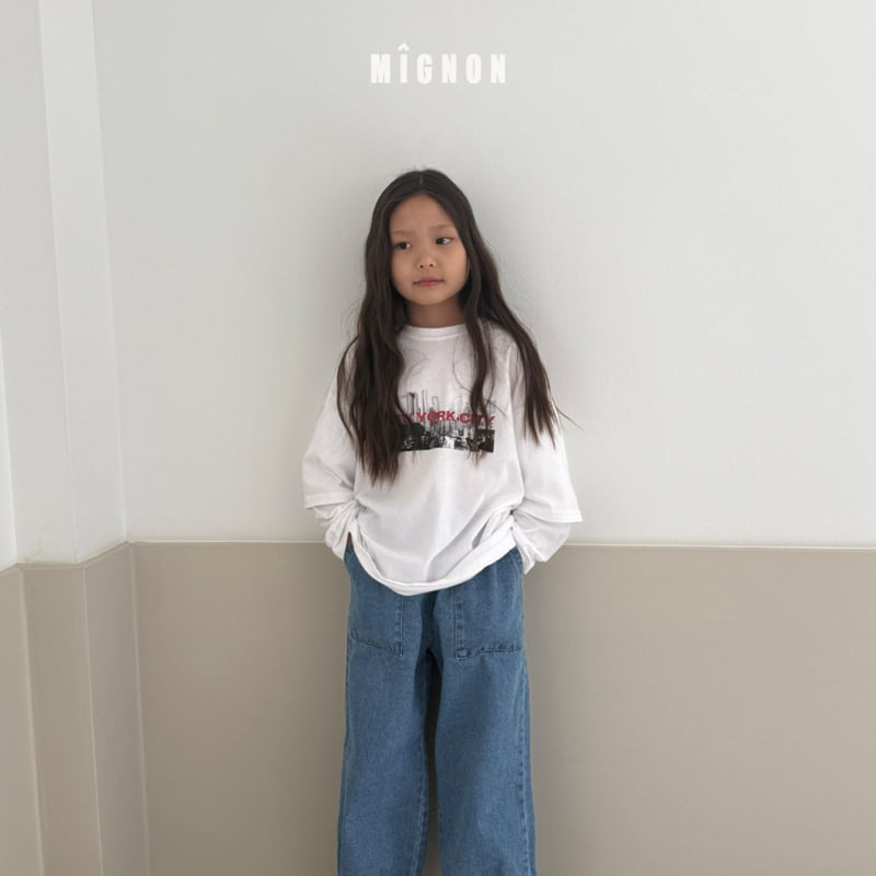 Mignon - Korean Children Fashion - #kidsshorts - New York Layered Tee - 4