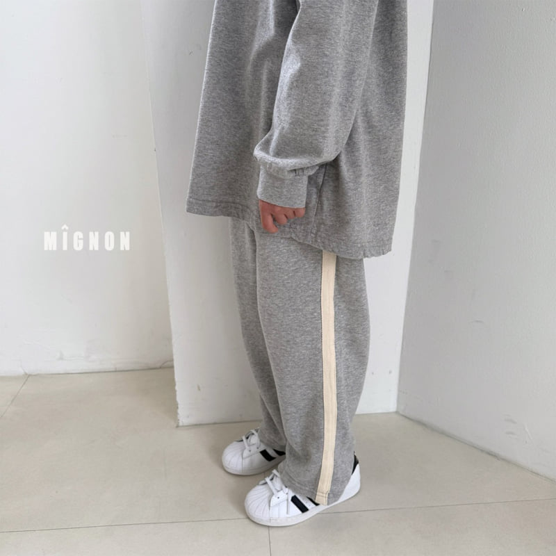 Mignon - Korean Children Fashion - #kidsstore - Line Jogger Pants