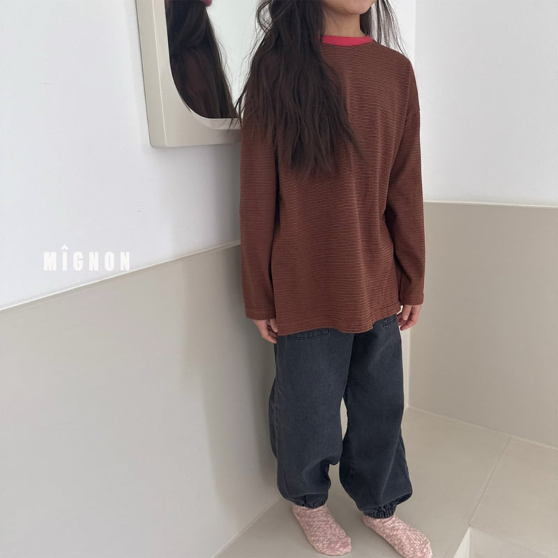 Mignon - Korean Children Fashion - #magicofchildhood - Autumn Stripe Tee