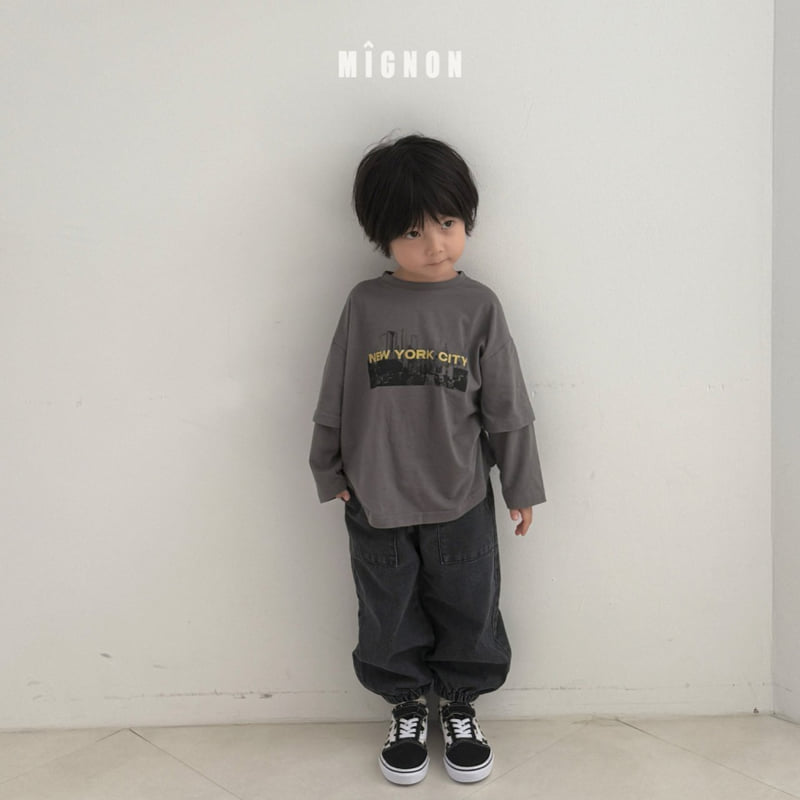 Mignon - Korean Children Fashion - #prettylittlegirls - New York Layered Tee - 10