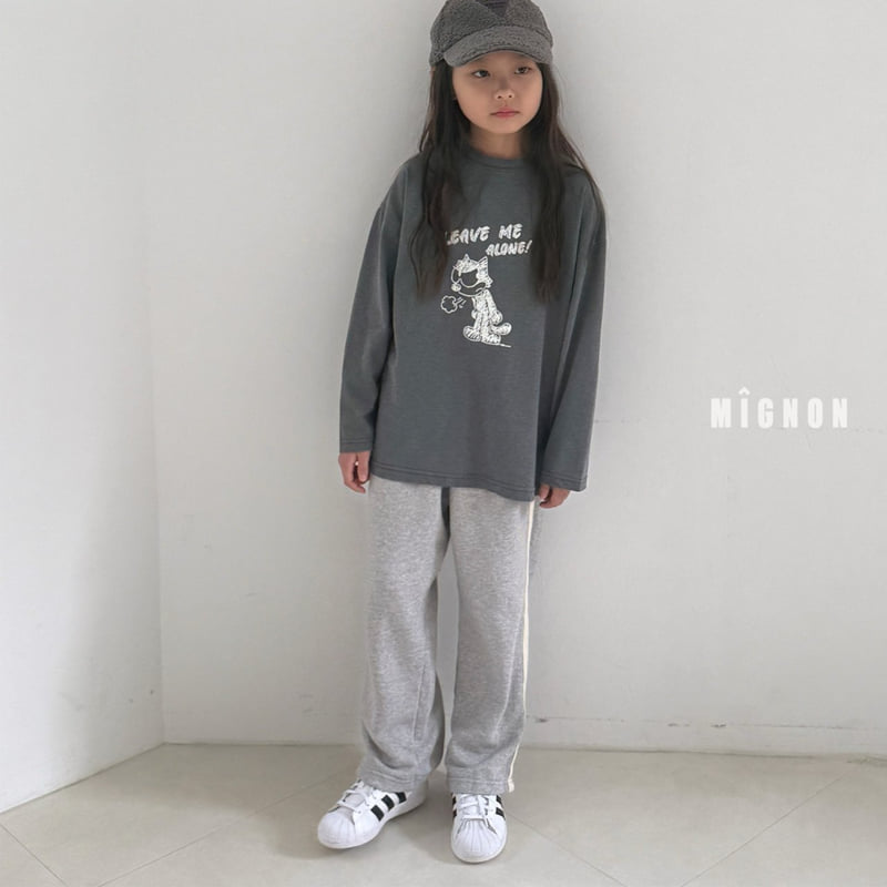 Mignon - Korean Children Fashion - #prettylittlegirls - Line Jogger Pants - 7