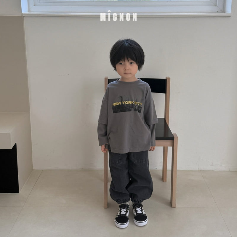 Mignon - Korean Children Fashion - #todddlerfashion - New York Layered Tee - 11