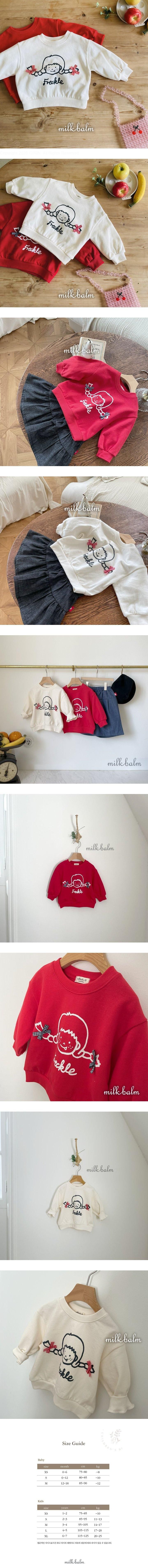 Milk Balm - Korean Baby Fashion - #babygirlfashion - Pippi Sweatshirt