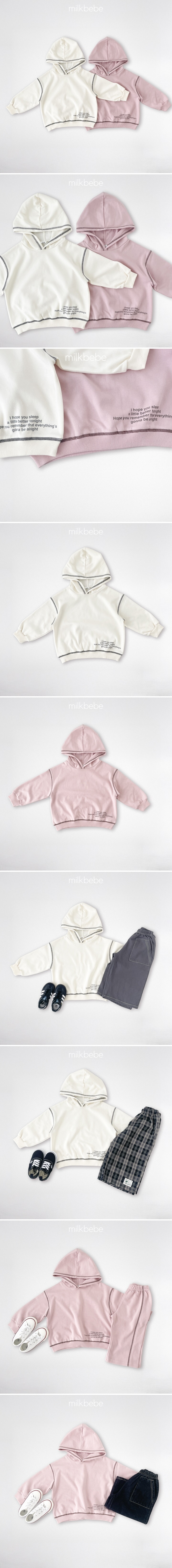 Milk Bebe - Korean Baby Fashion - #babyfashion - Movement Hoodie - 2