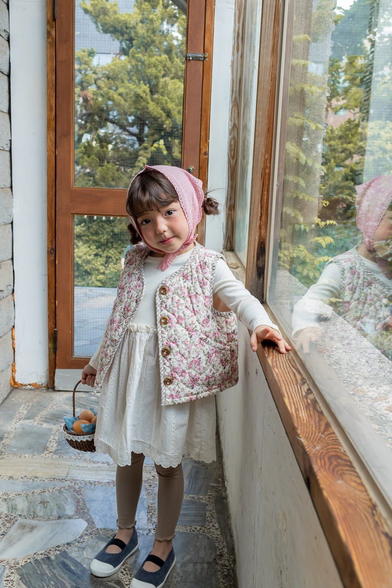Milk Powder - Korean Children Fashion - #Kfashion4kids - Peach Padded Vest - 10