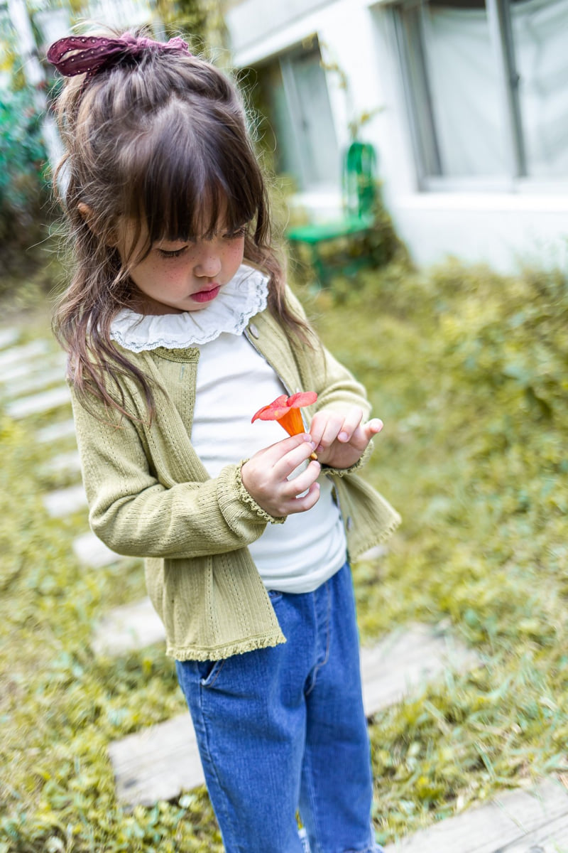 Milk Powder - Korean Children Fashion - #designkidswear - Choco Denim Pants - 5