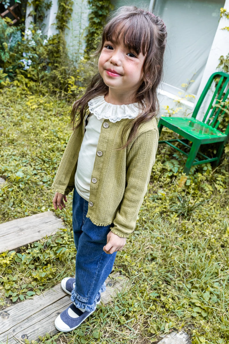 Milk Powder - Korean Children Fashion - #fashionkids - Choco Denim Pants - 7