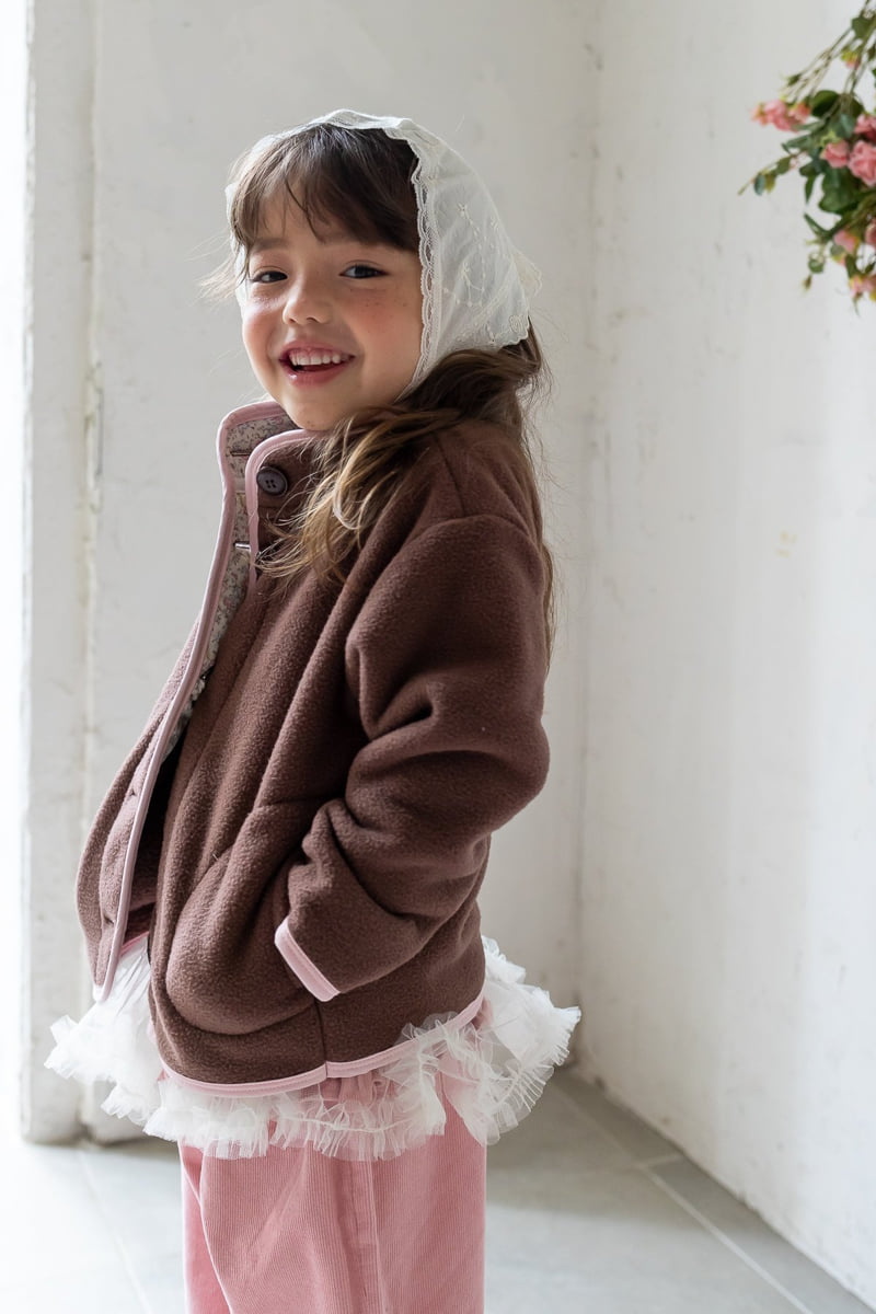 Milk Powder - Korean Children Fashion - #kidsshorts - Cotton Candy Fleece Jacket - 8