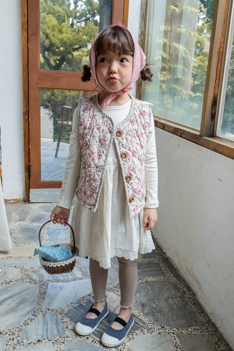 Milk Powder - Korean Children Fashion - #magicofchildhood - Peach Padded Vest - 12