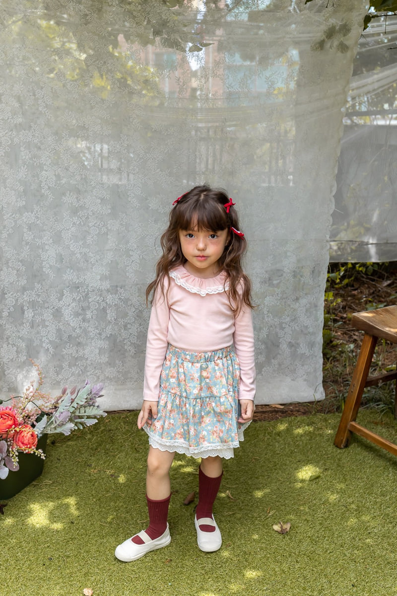 Milk Powder - Korean Children Fashion - #minifashionista - Peach Skirt - 4