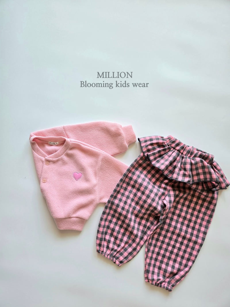 Million Dollar Baby - Korean Children Fashion - #Kfashion4kids - Check Pong Frill Pants - 7