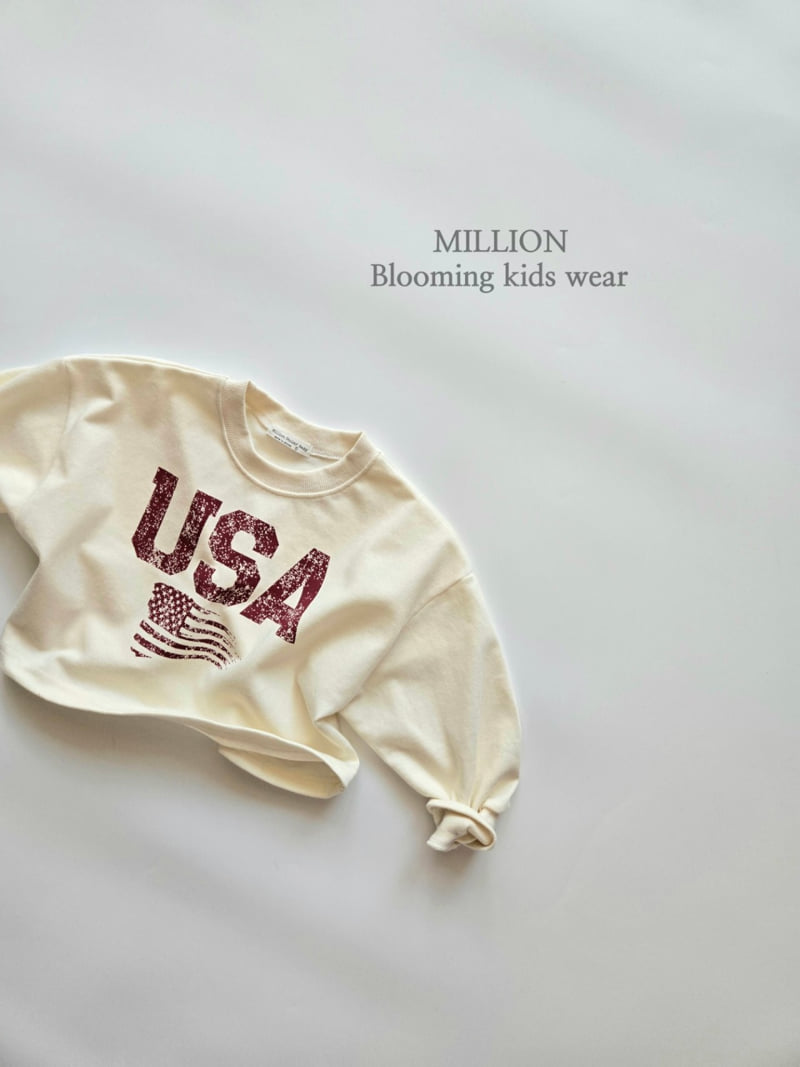 Million Dollar Baby - Korean Children Fashion - #designkidswear - USA Tee - 12