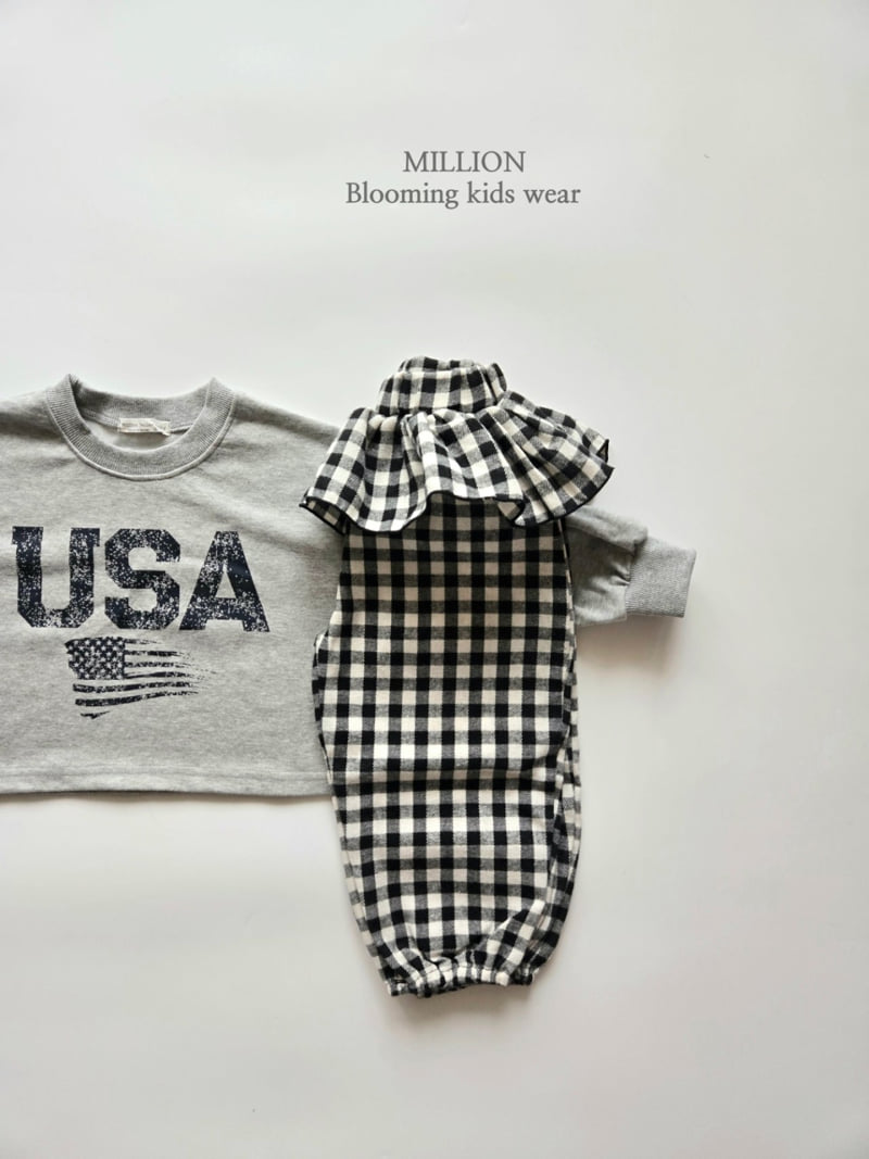 Million Dollar Baby - Korean Children Fashion - #fashionkids - Check Pong Frill Pants - 4