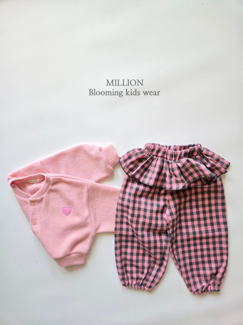 Million Dollar Baby - Korean Children Fashion - #kidsstore - Check Pong Frill Pants - 5