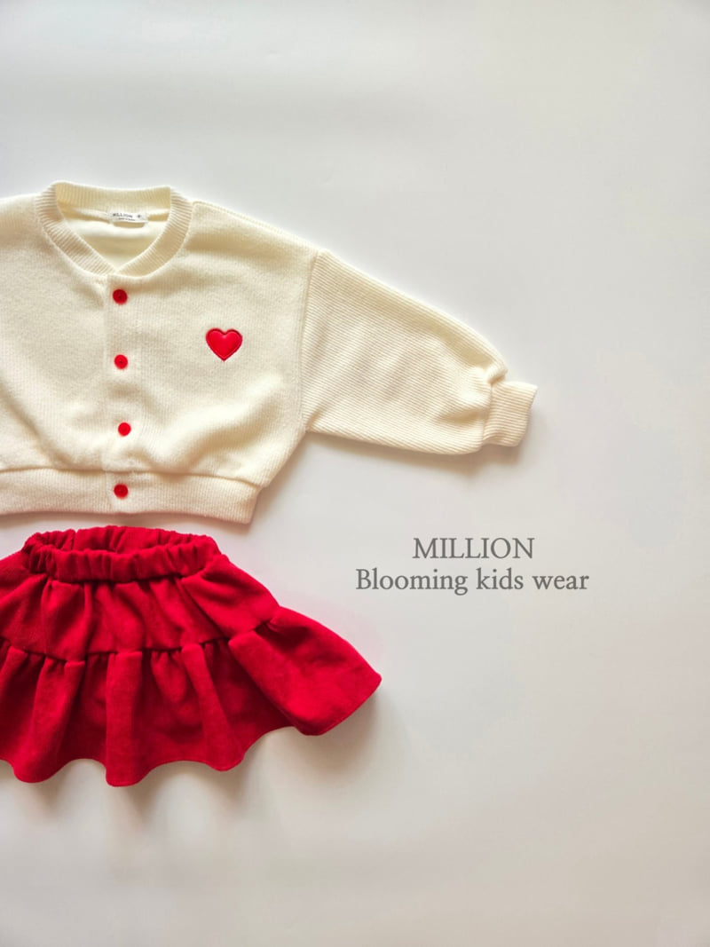 Million Dollar Baby - Korean Children Fashion - #kidsstore - Heart Pop Cardigan - 3