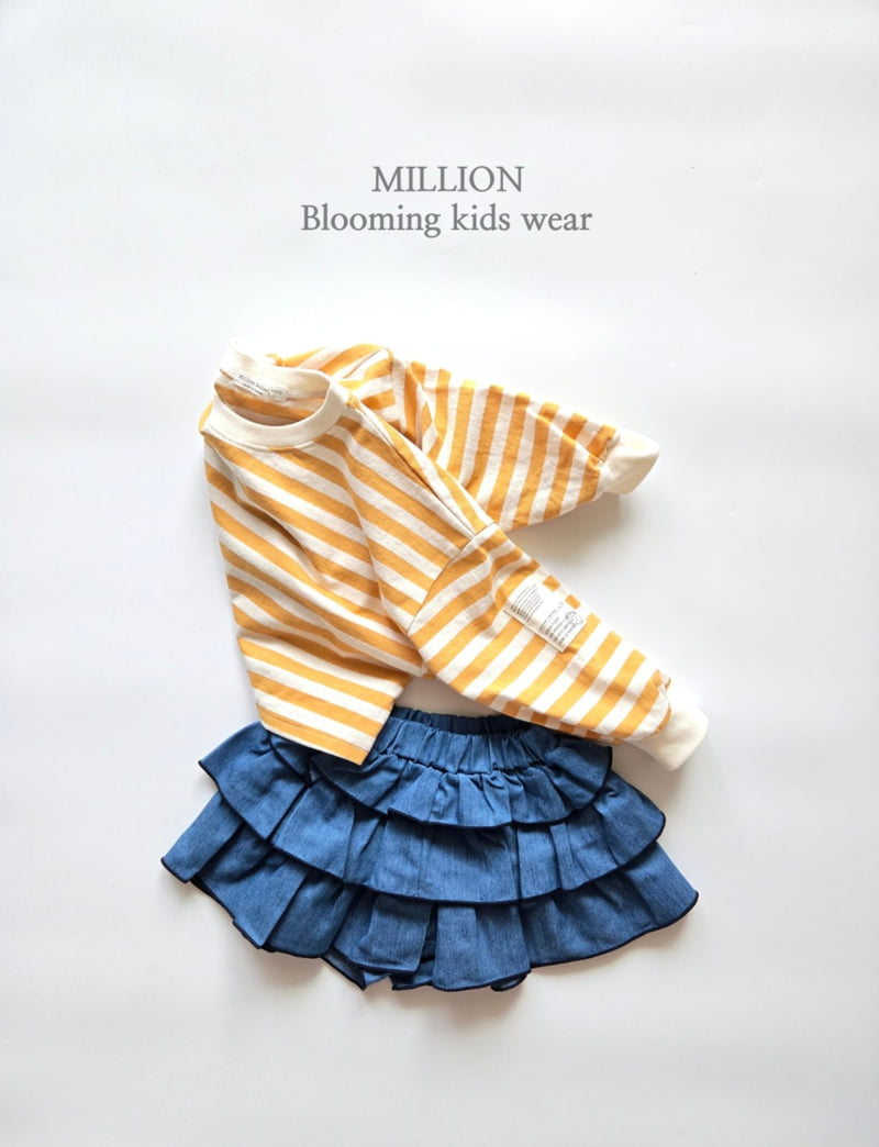 Million Dollar Baby - Korean Children Fashion - #kidzfashiontrend - Blue Denim Kang Kang Pants - 9