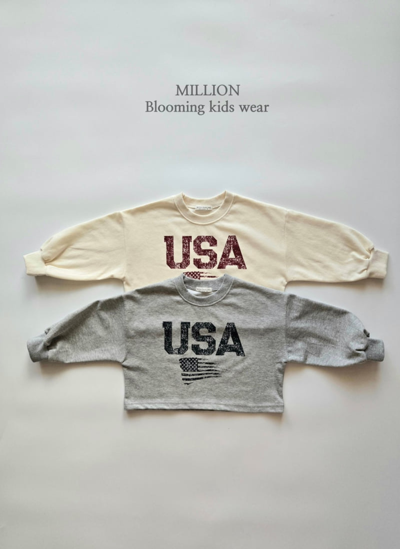 Million Dollar Baby - Korean Children Fashion - #kidzfashiontrend - USA Tee
