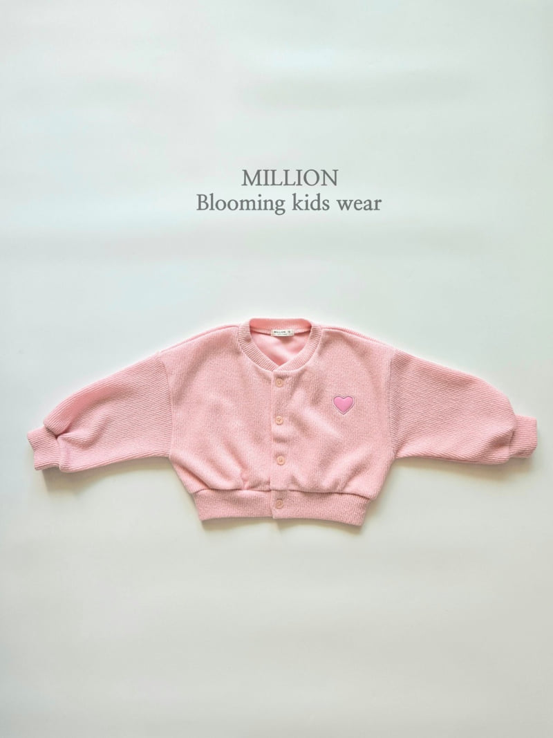 Million Dollar Baby - Korean Children Fashion - #littlefashionista - Heart Pop Cardigan - 6