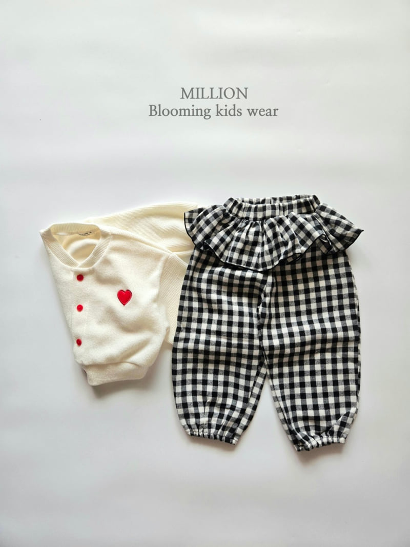 Million Dollar Baby - Korean Children Fashion - #prettylittlegirls - Check Pong Frill Pants - 11