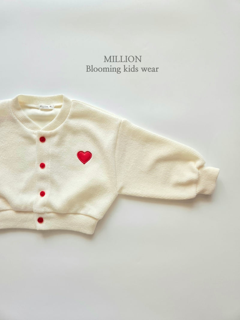Million Dollar Baby - Korean Children Fashion - #prettylittlegirls - Heart Pop Cardigan - 9