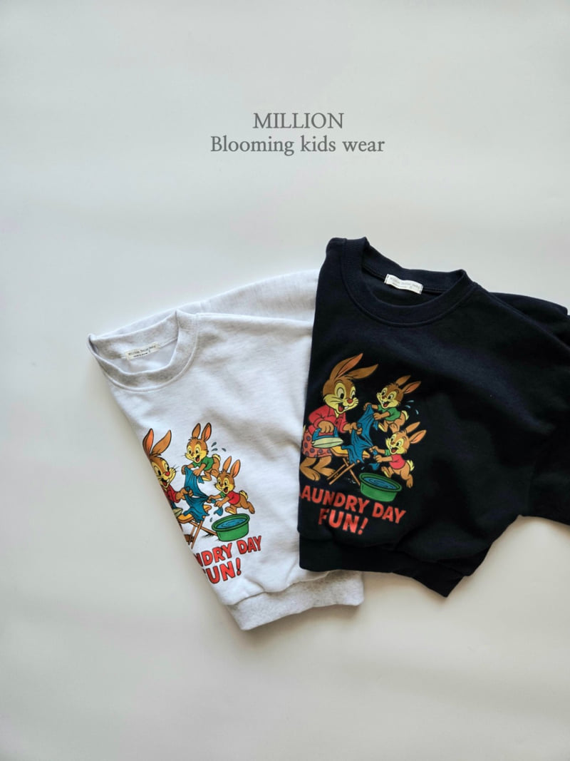 Million Dollar Baby - Korean Children Fashion - #todddlerfashion - Rabbit Sweatshirt - 11