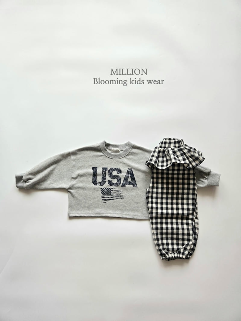 Million Dollar Baby - Korean Children Fashion - #toddlerclothing - USA Tee - 8