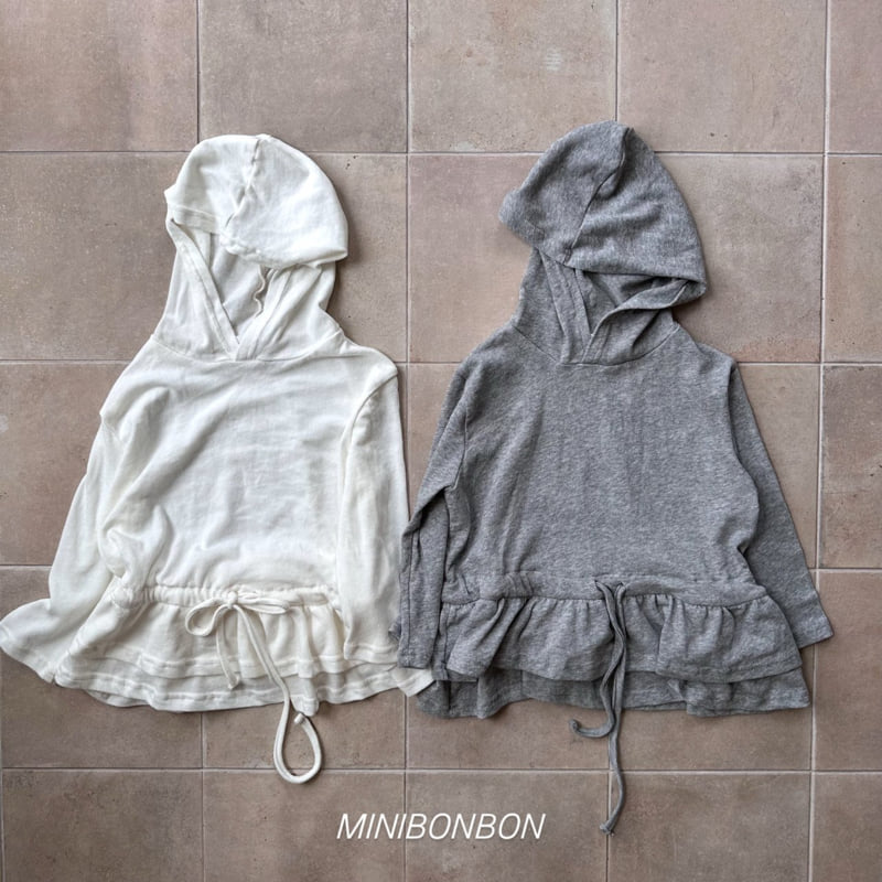 Mini Bongbong - Korean Children Fashion - #Kfashion4kids - Frill Kang Kang Hoodie - 3