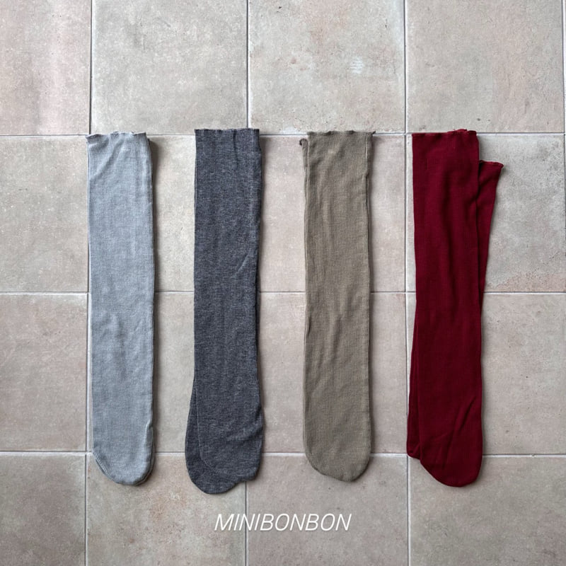 Mini Bongbong - Korean Children Fashion - #Kfashion4kids - Euro Ribbed Socks