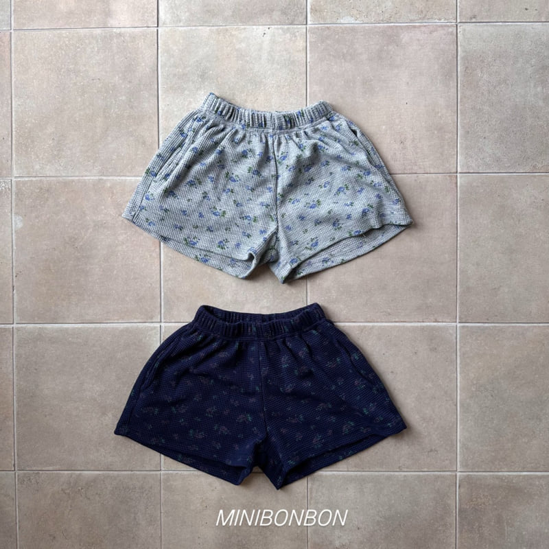 Mini Bongbong - Korean Children Fashion - #Kfashion4kids - Flower Waffle Shorts - 3