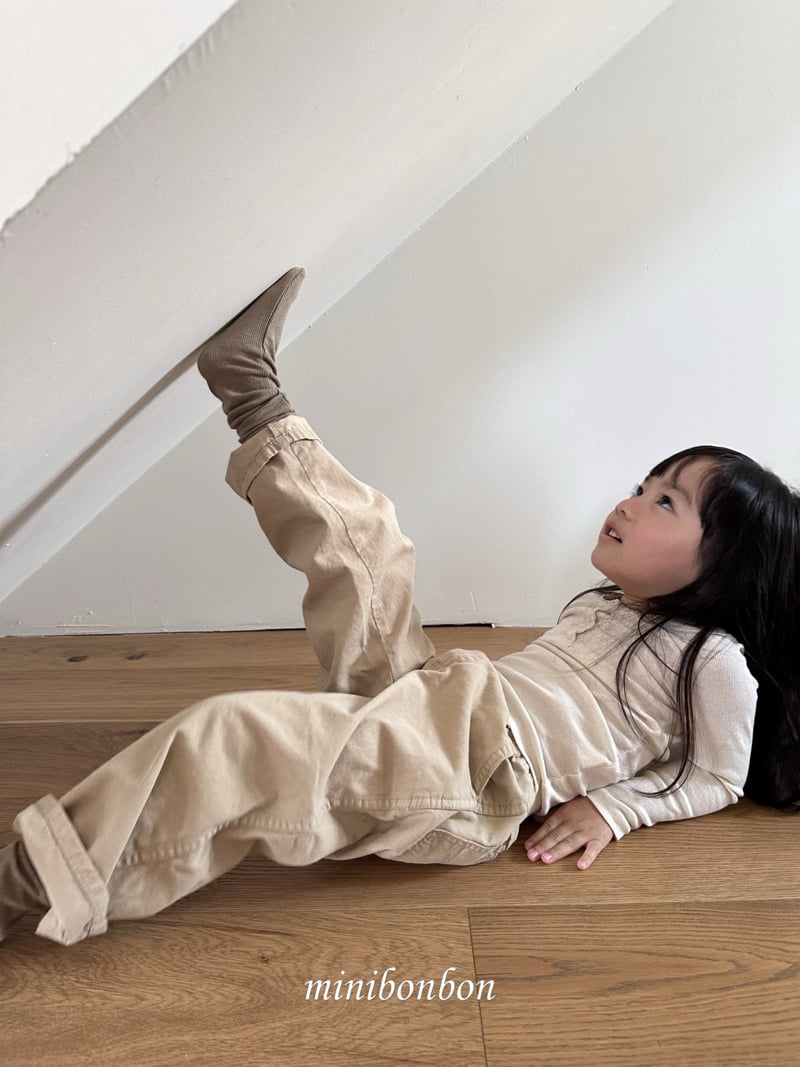 Mini Bongbong - Korean Children Fashion - #discoveringself - Cheek Ribbed Tee - 11