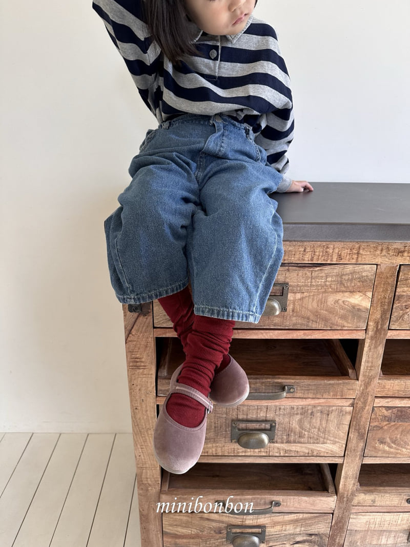 Mini Bongbong - Korean Children Fashion - #fashionkids - Mild Collar Tee - 11