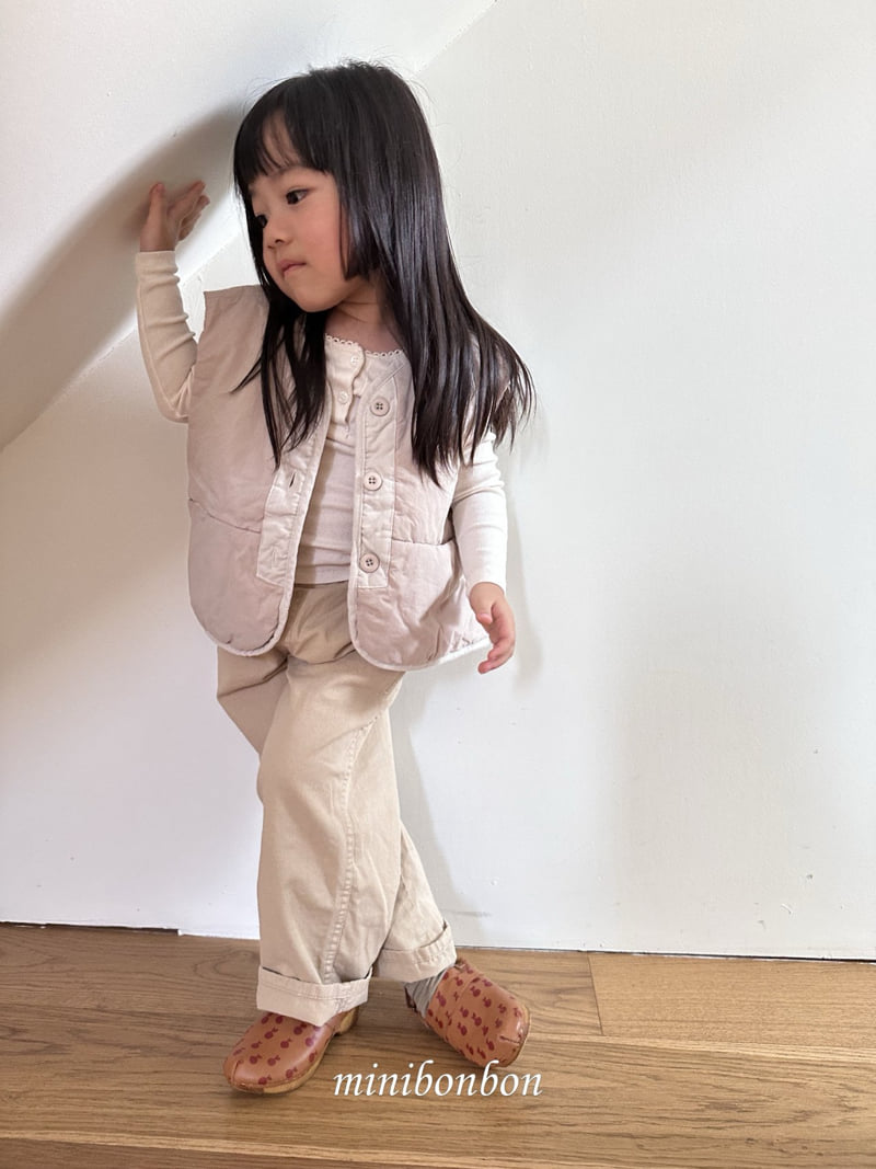 Mini Bongbong - Korean Children Fashion - #fashionkids - Warm Warm Vest - 5