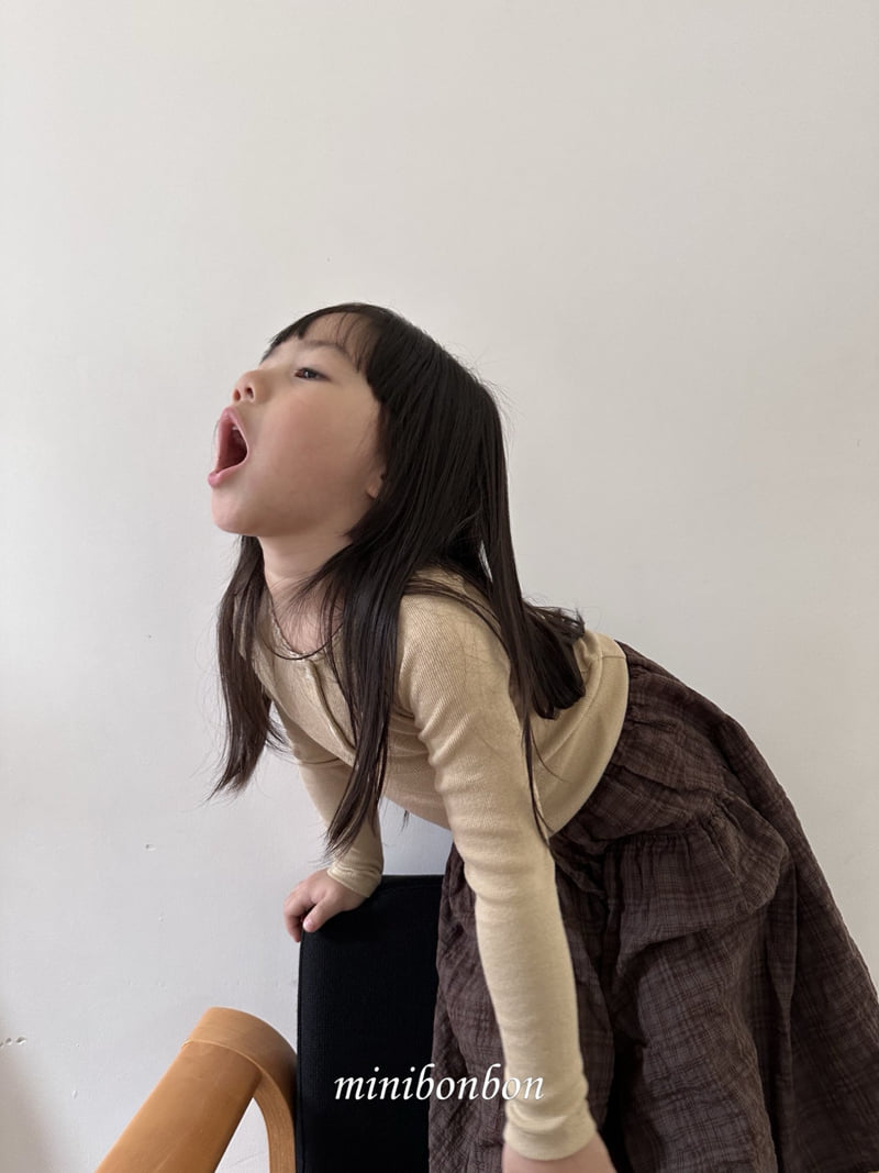 Mini Bongbong - Korean Children Fashion - #fashionkids - Cheek Ribbed Tee - 12