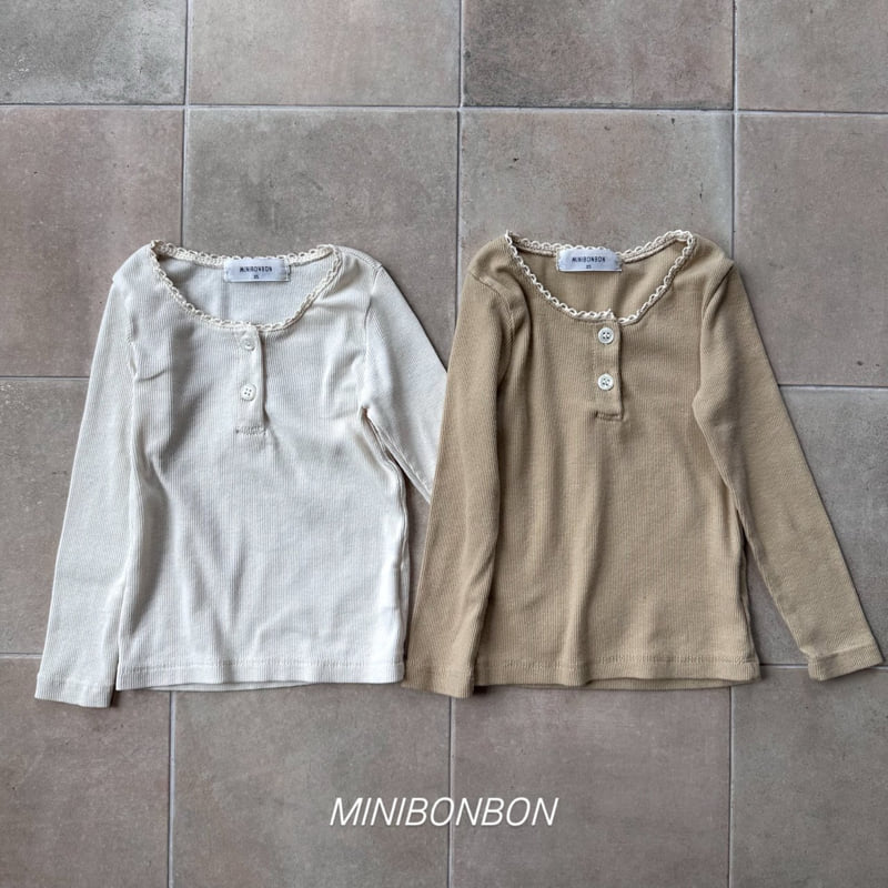 Mini Bongbong - Korean Children Fashion - #littlefashionista - Cheek Ribbed Tee - 3