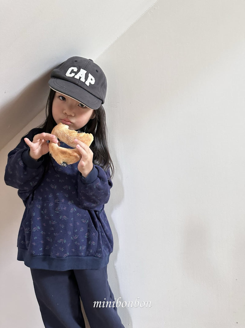 Mini Bongbong - Korean Children Fashion - #minifashionista - Flower Waffle Hoodie - 9