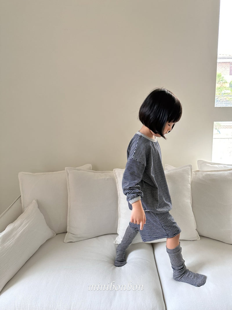 Mini Bongbong - Korean Children Fashion - #todddlerfashion - Note Stripe Set - 11