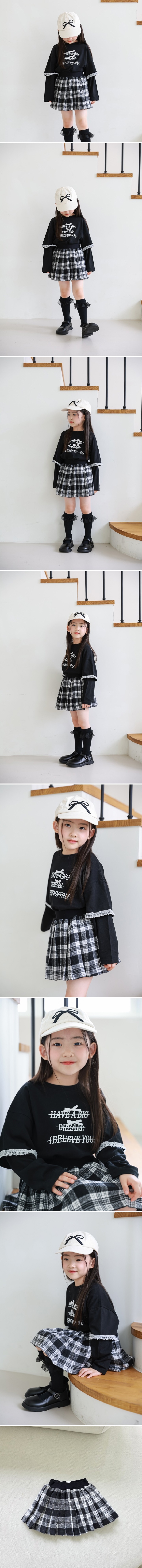 Mini Cabinet - Korean Children Fashion - #childrensboutique - Check Pleated Skirt - 2