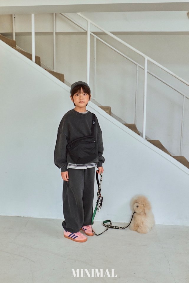 Minimal - Korean Children Fashion - #kidzfashiontrend - Washed Waffle Sweatshirt - 4