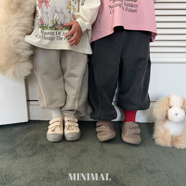 Minimal - Korean Children Fashion - #designkidswear - Washed Waffle Jogger Pants - 11