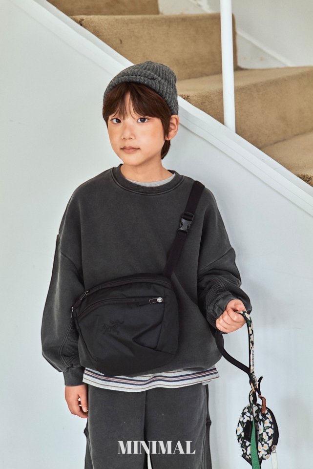 Minimal - Korean Children Fashion - #kidzfashiontrend - Washed Waffle Sweatshirt - 3