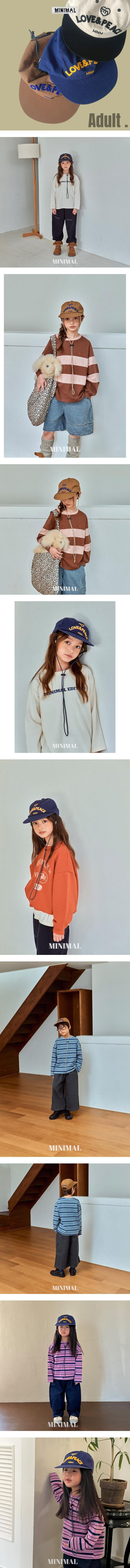 Minimal - Korean Women Fashion - #momslook - Love Peace Cap (Adult)