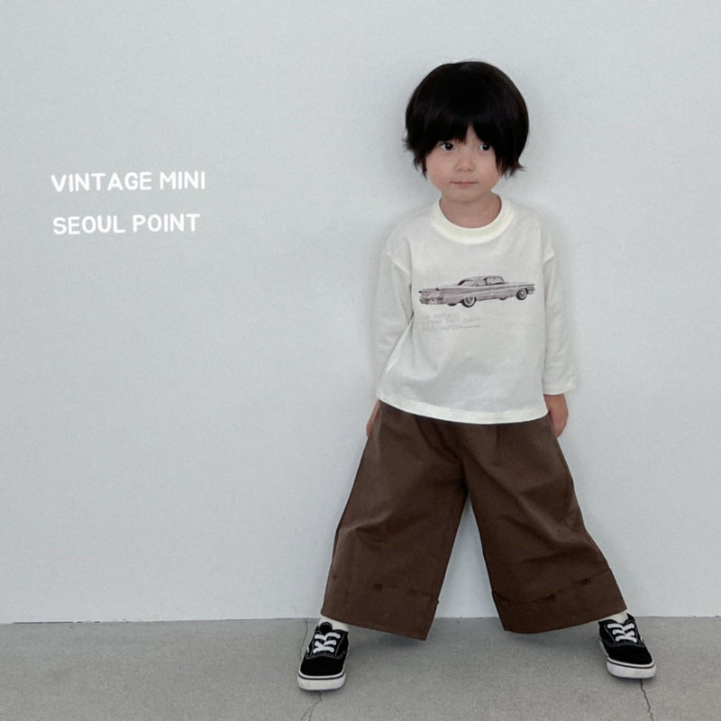 Minipoint - Korean Children Fashion - #kidzfashiontrend - Wide Hem Pants - 4