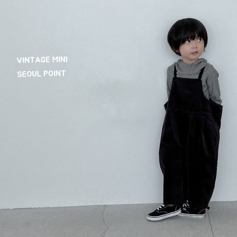 Minipoint - Korean Children Fashion - #Kfashion4kids - Velvet Overalls - 9