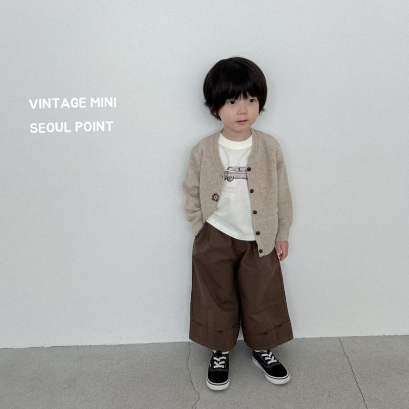 Minipoint - Korean Children Fashion - #kidzfashiontrend - Oat Knit Cardigan - 4