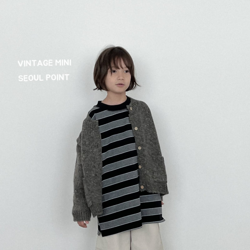 Minipoint - Korean Children Fashion - #Kfashion4kids - Popcorn Knit Cardigan - 12