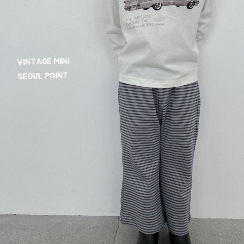 Minipoint - Korean Children Fashion - #Kfashion4kids - Striped Short Pants - 9