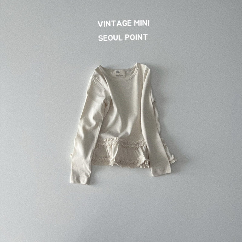 Minipoint - Korean Children Fashion - #Kfashion4kids - Frill Tee