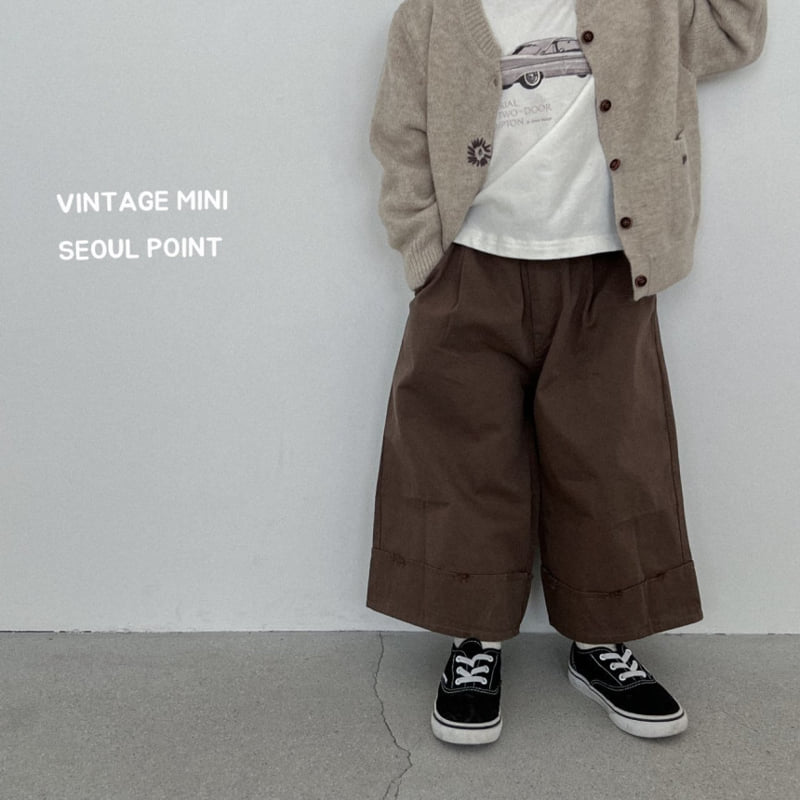 Minipoint - Korean Children Fashion - #childofig - Wide Hem Pants - 9