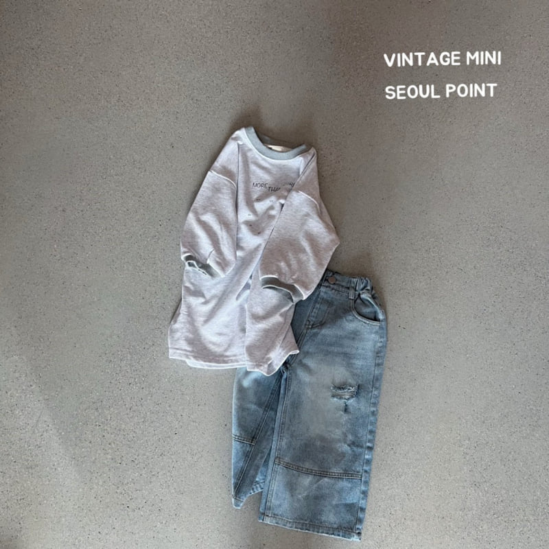 Minipoint - Korean Children Fashion - #childofig - Eorni Denim Pants - 3